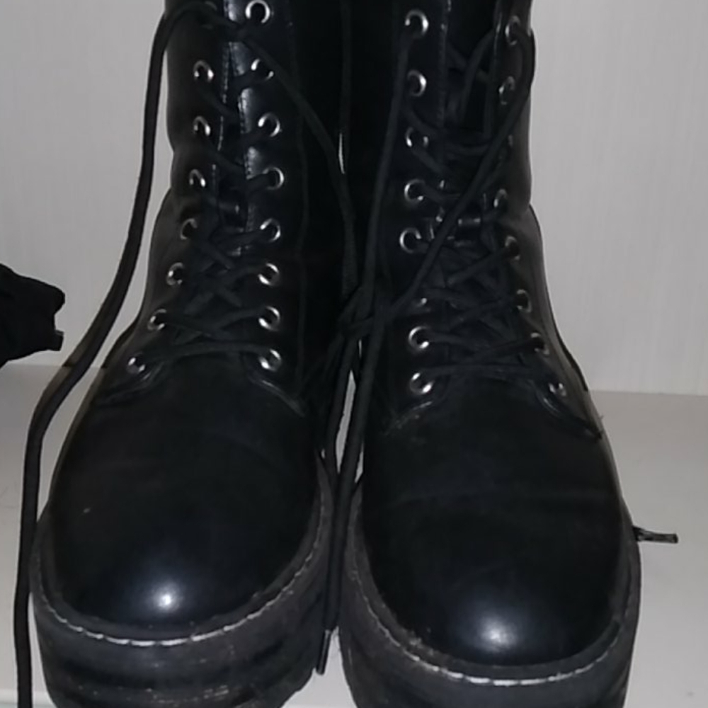 Platform Combat Boots